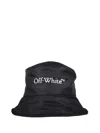 Off-white Bksh Bucket Hat Nyl In Black