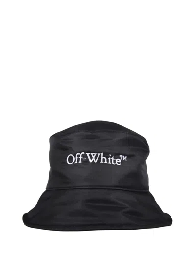 Off-white Bksh Bucket Hat Nyl In Black