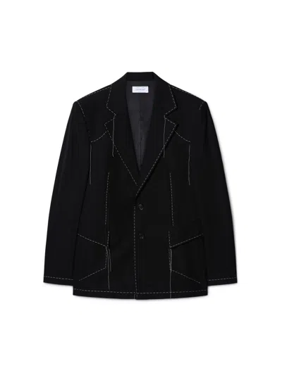 Off-white Black 00 Wool Blazer