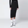 Off-white Black Pencil Skirt With Off Logo In Black