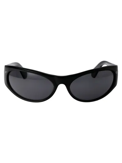 OFF-WHITE OFF-WHITE BLACK ACETATE  SUNGLASSES