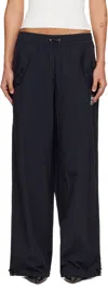 Off-white Black Active Double Arrow Nylon Track Pants In Black