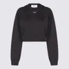 Off-white Cotton Sweatshirt With Frontal Logo