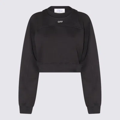 OFF-WHITE OFF-WHITE BLACK AND WHITE COTTON SWEATSHIRT