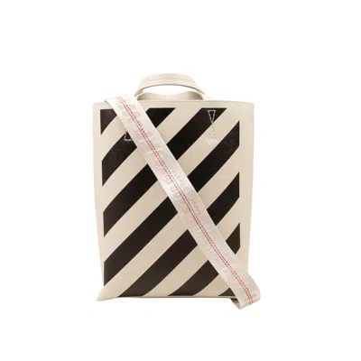 Off-white Black And White Diag Tote Bag