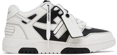 Off-white Black & White Out Of Office Sneakers In Black - White