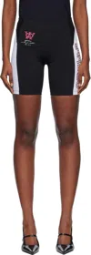 Off-white Black & White Tech Jer Serena Cycling Shorts In Black