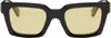 Off-white Full Frame Sunglasses In Black Yellow