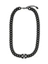 Off-white Black Arrow Chain Necklace In Black