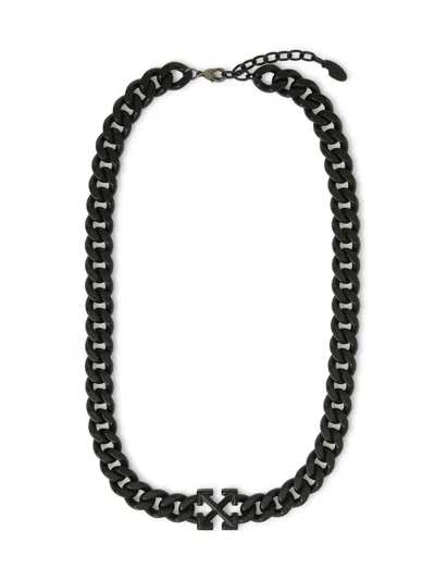 Off-white Black Arrow Chain Necklace