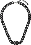 Off-white Black Arrow Chain Necklace In Black Black - No Co