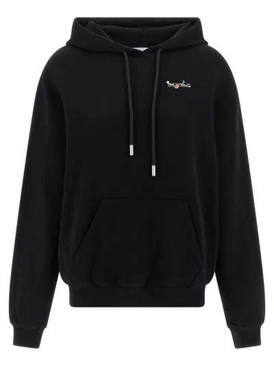 Off-white Hoodie With Graphic Back Design In Animal Print