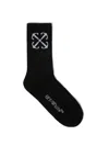 Off-white Black Arrow Mid Socks In Black