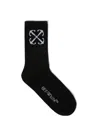 Off-white Black Arrow Mid Socks In Black