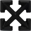 Off-white Black Arrow Mono Single Earring In Matt Black - No