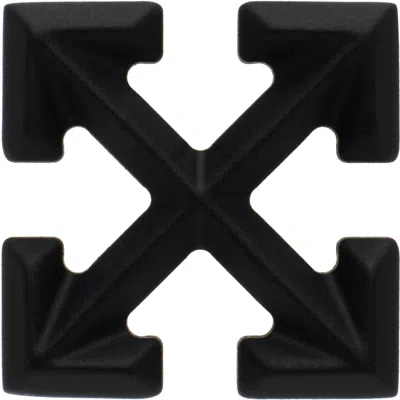 Off-white Black Arrow Mono Single Earring In Matt Black - No