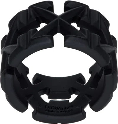Off-white Black Arrow Ring In Black - No Color