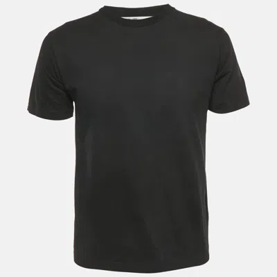 Pre-owned Off-white Black Back Logo Print Cotton Crew Neck T-shirt M
