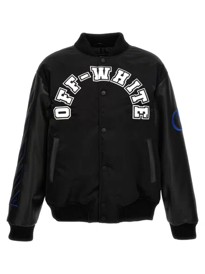Off-white Black Baseball Bomber Jacket