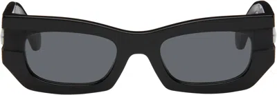 Off-white Black Belleville Sunglasses In Black Dark Grey
