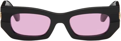 Off-white Black Belleville Sunglasses In Black Pink