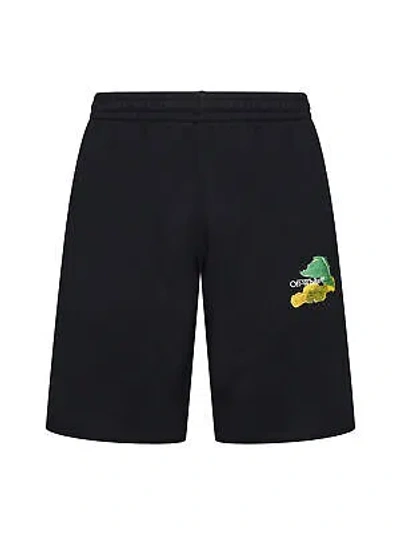 Pre-owned Off-white Black Bermuda Shorts With Logo And Arrow Motif L In Nero