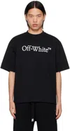 OFF-WHITE BLACK BIG BOOKISH SKATE T-SHIRT