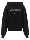 Off-white Big Logo Bookkish Hoodie In Black