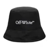 OFF-WHITE BLACK BOOKISH BUCKET HAT