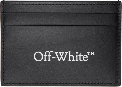 OFF-WHITE BLACK BOOKISH CARD HOLDER