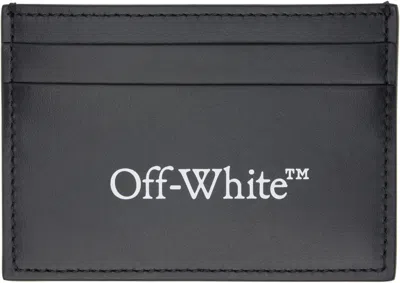 OFF-WHITE BLACK BOOKISH CARD HOLDER