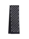 Off-white Bookish Diag Scarf In Black