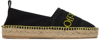 Off-white Black Bookish Espadrilles In Black/yellow