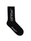 Off-white Black Bookish Mid Socks In Black