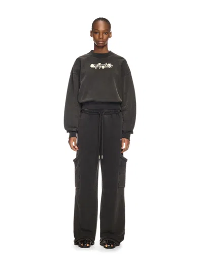 Off-white Black Bookish Rose Sweatshirt