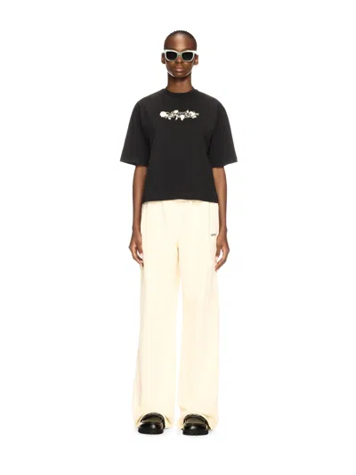 Off-white Black Bookish Roses Boxy T-shirt