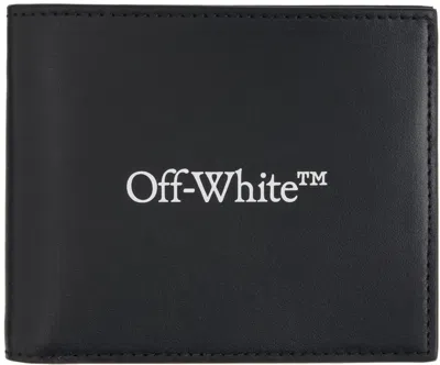 Off-white Black Bookish Wallet In Black White