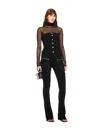 Off-white Black Britney Zip Pants In Black