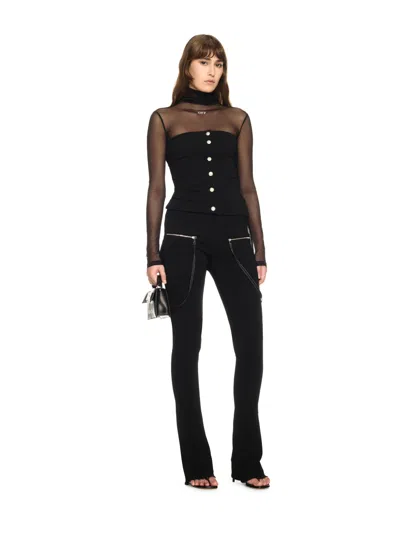 Off-white Black Britney Zip Pants
