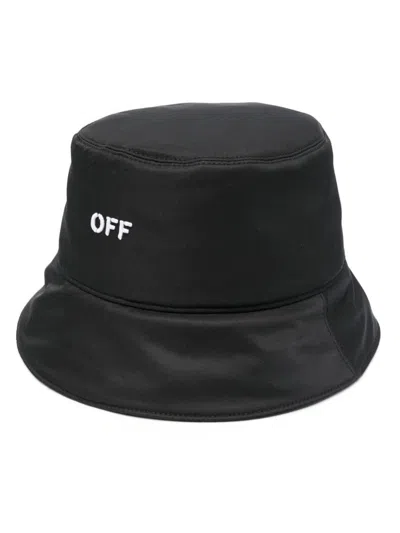 Off-white Black Bucket Hat With Off Writing