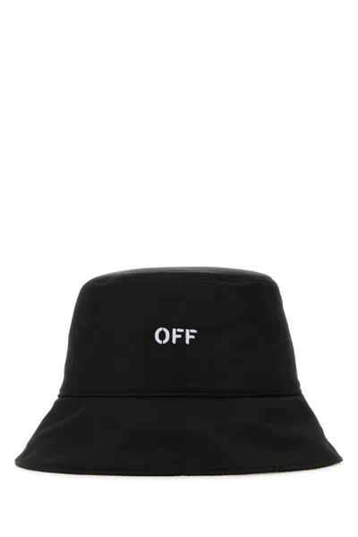Off-white Black Bucket Hat With Off Writing