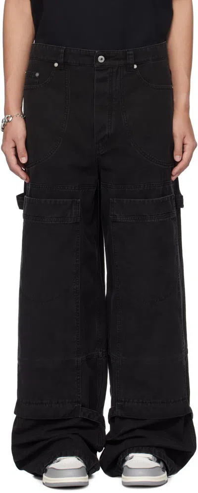 Off-white Carpenter Canvas Pants In Men In Black