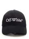 OFF-WHITE BLACK CAP WITH LOGO