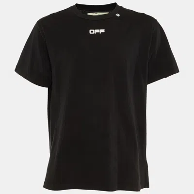 Pre-owned Off-white Black Caravaggio Print Cotton Crew Neck T-shirt Xs