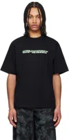 Off-white Mens Cash Arrow Skate Logo-print Cotton-jersey T-shirt Black In Black - Cash Gr