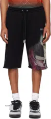 Off-white Black Col S. Matthew Skate Shorts In Black - Mul