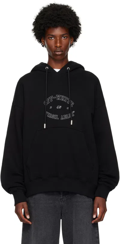 OFF-WHITE BLACK COLLEGE SKATE HOODIE