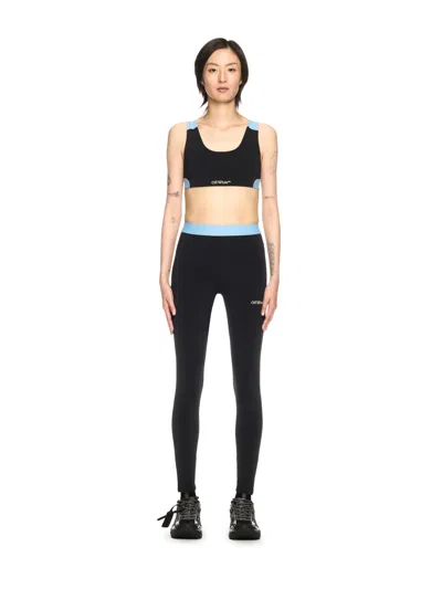 Off-white Black Color-block Leggings