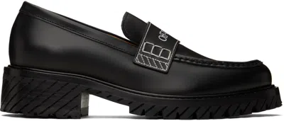 OFF-WHITE BLACK COMBAT LOAFERS