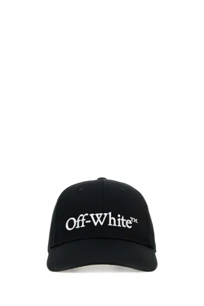 Off-white Black Cotton Baseball Cap In 1001
